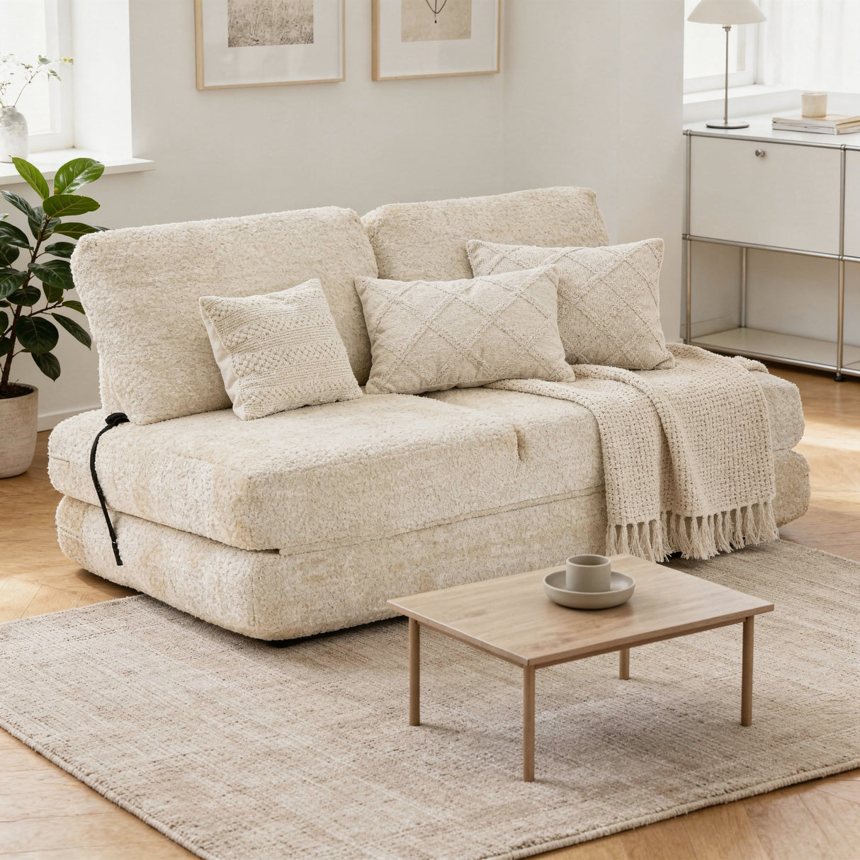 DIVANO/LETTO FASTER BIANCO - FERRETTI