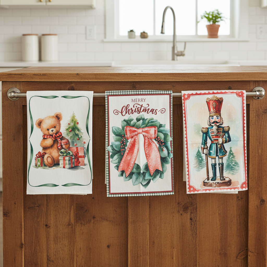 Set 3 strofinacci Christmas 1 - Karì