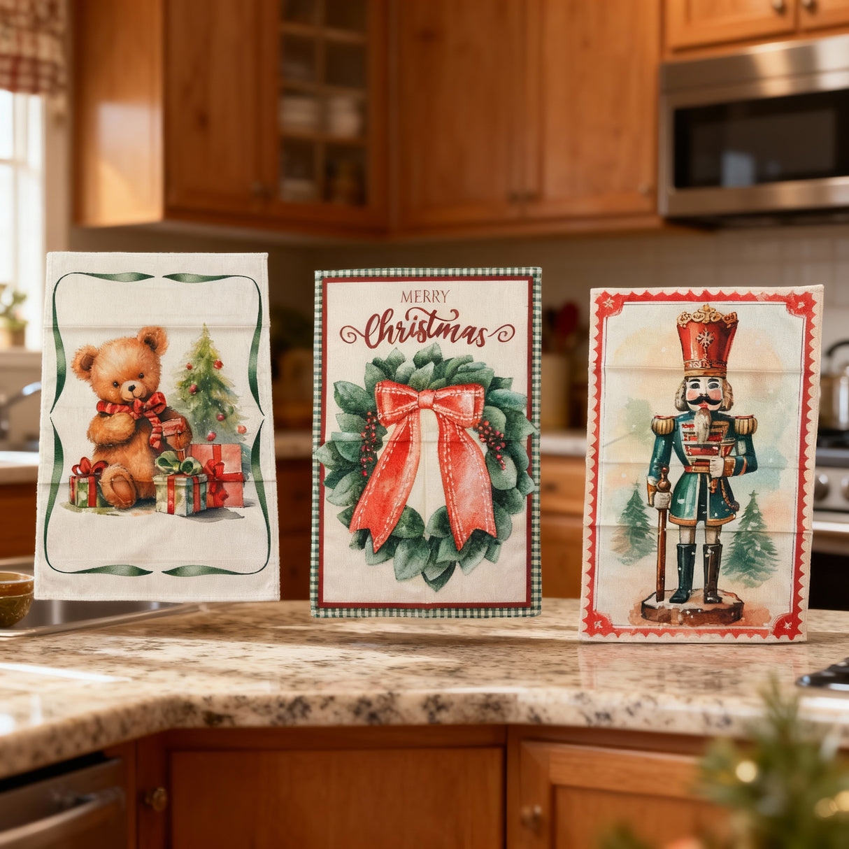 Set 3 strofinacci Christmas 1 - Karì