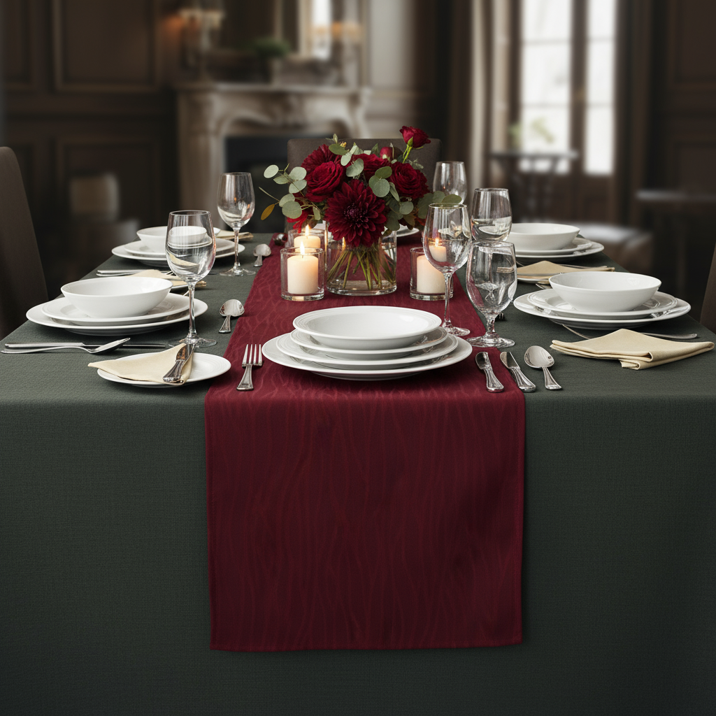 Runner FRANCESE in tessuto antimacchia no stiro – Magilù