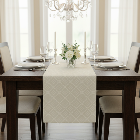 Runner NODO D'AMORE in tessuto antimacchia no stiro – Magilù