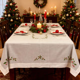 Servizio da tavola AGRIFOGLIO X12 in puro lino - Serendipity