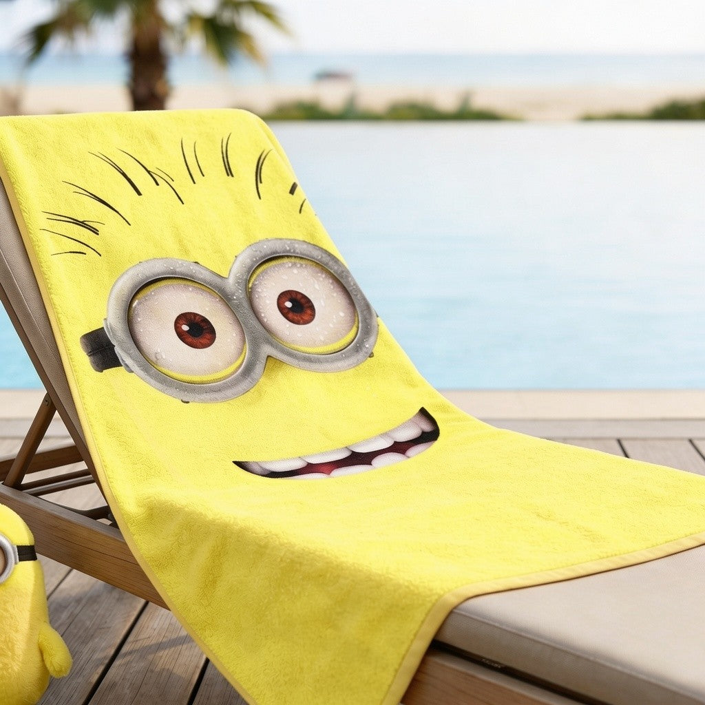 Telo Mare Minions in 100% Cotone 70x140 cm