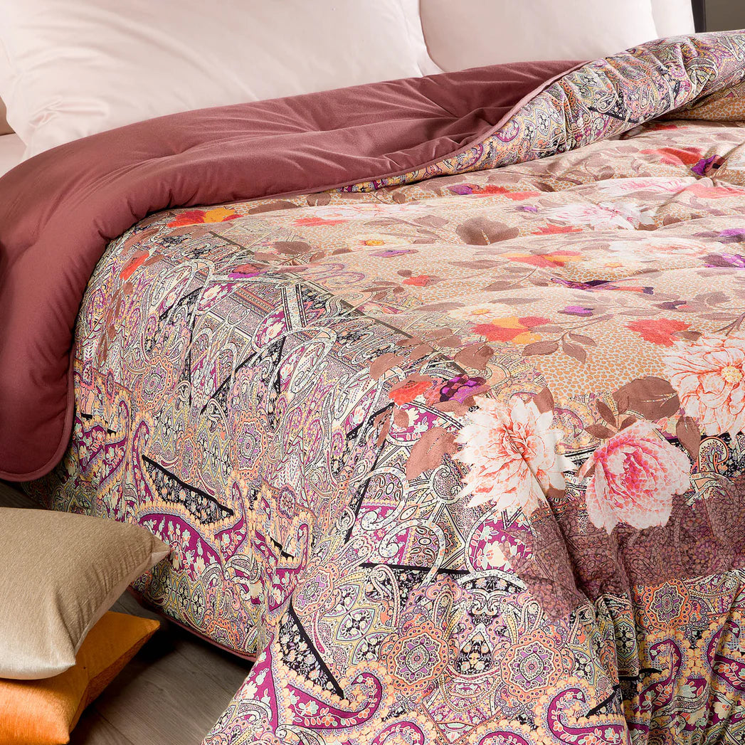 Trapunta Matrimoniale Gran Scaldotto In Cotone Pettinato Giava - Caleffi