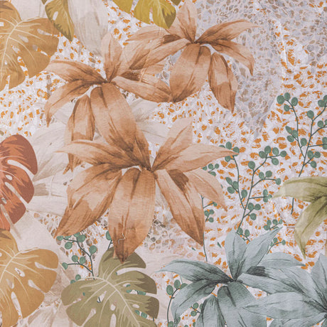 Trapunta  Matrimoniale Gran Scaldotto In Cotone Pettinato Leopard Garden - Caleffi