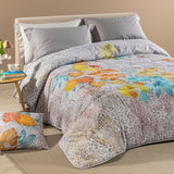 Trapunta  Matrimoniale Gran Scaldotto In Cotone Pettinato Leopard Garden - Caleffi