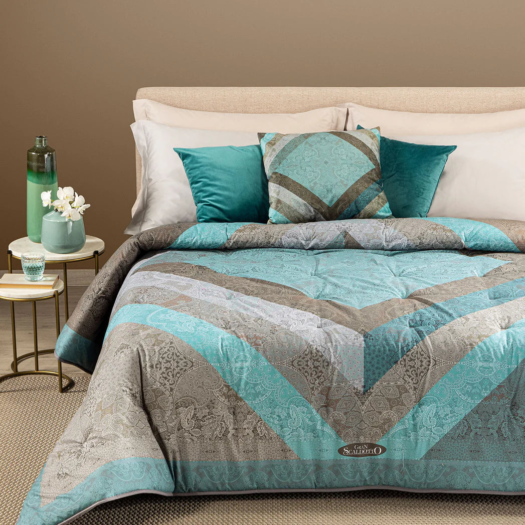 Trapunta Matrimoniale Gran Scaldotto In Cotone Pettinato Regency - Caleffi