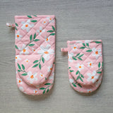 Set 2 Guanti da Forno Pandora Maestri Cotonieri Home | Cotone Trapuntato Fantasia