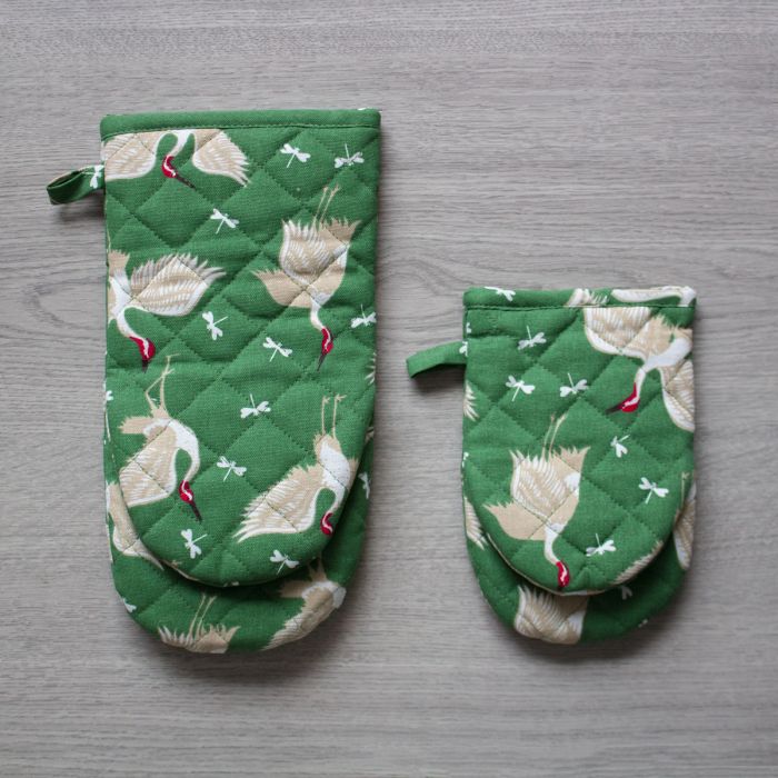 Set 2 Guanti da Forno Pandora Maestri Cotonieri Home | Cotone Trapuntato Fantasia