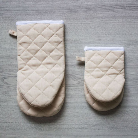 Set 2 Guanti da Forno India Maestri Cotonieri Home in Cotone con Bordo Bianco