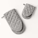 Set 2 Guanti da Forno India Maestri Cotonieri Home in Cotone con Bordo Bianco