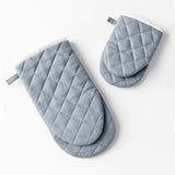 Set 2 Guanti da Forno India Maestri Cotonieri Home in Cotone con Bordo Bianco