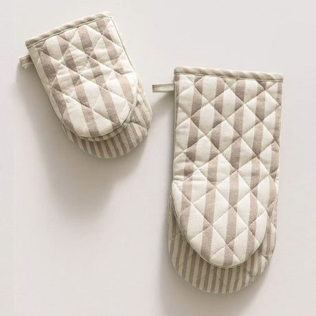 Set 2 Guanti da Forno Portofino Maestri Cotonieri Home in Cotone Rigato