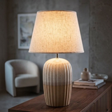 Lampada Da Tavolo Japandi Ø 32,5X53cm - Ferretti