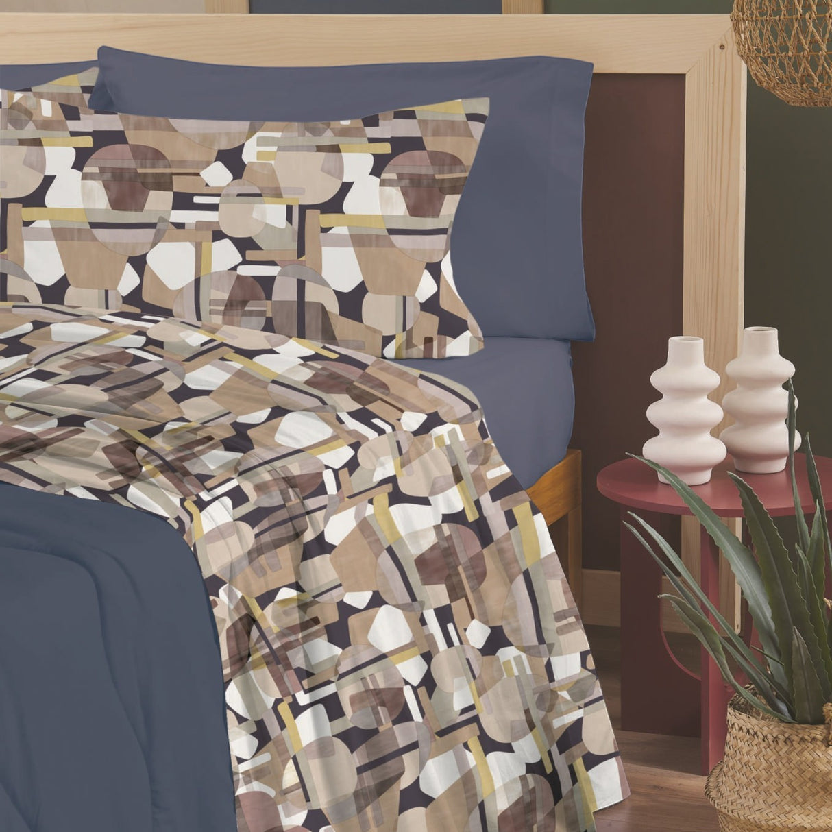 Completo Lenzuola SCUBA No Stiro Tekno Time® – Tinta Unita Made in Italy - Maè