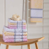 Set da 6  Ospite o Asciugamano Spugna Flora in puro cotone – Linea Oro