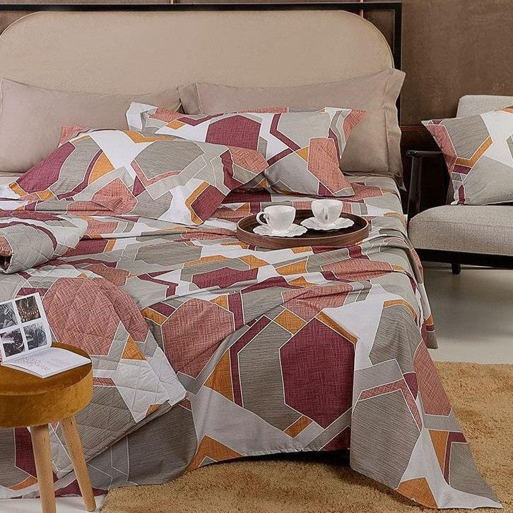 Completo letto 1931 VENTICINQUE matrimoniale by Tessitura Randi