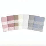 Completo Lenzuola Sophie in Cotone con Pizzo – Singolo, Piazza e Mezza, Matrimoniale | Atelier 17 Made in Italy