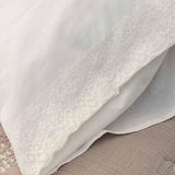 Completo Lenzuola Sophie in Cotone con Pizzo – Singolo, Piazza e Mezza, Matrimoniale | Atelier 17 Made in Italy