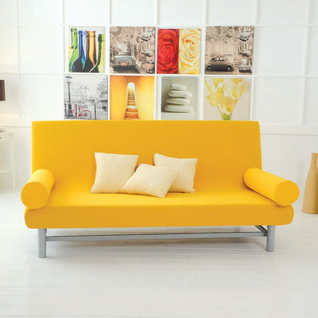 Copridivano Bielastico Antimacchia Tinta Unita Genius Queen Senza Braccioli da 125 a 220 cm - Biancaluna