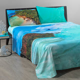 Completo lenzuola Copriletto THE BIG WAVE - Caleffi