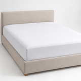 Lenzuolo Sotto con Angoli Matrimoniale 200x220 cm H30 in 100% Cotone Bianco – Biancaluna