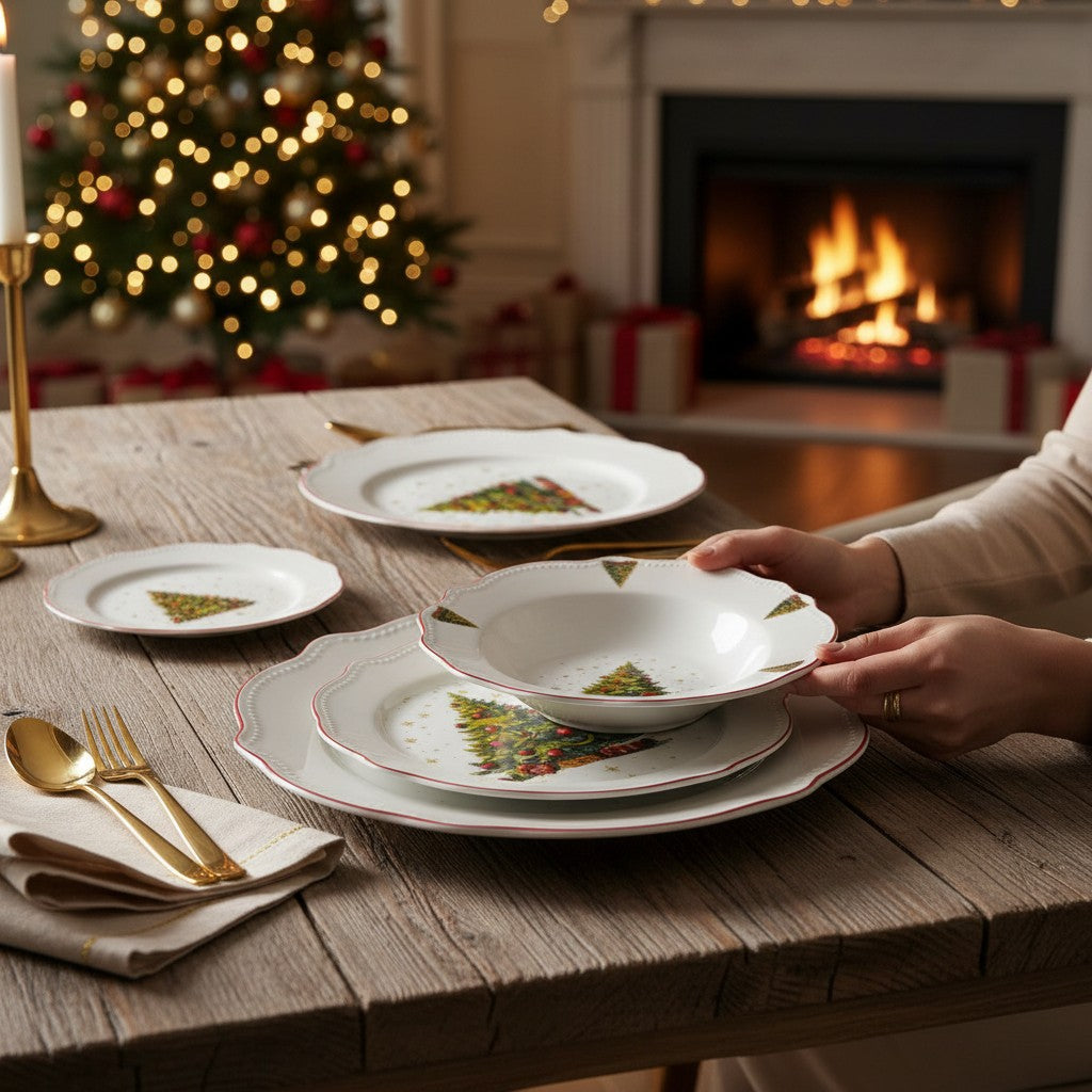 Servizio Piatti x6 Persone FEST&TREE - Gusto Casa