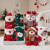Set Copertina Culla e Peluche Natalizio art. B570 - I Batuffolini