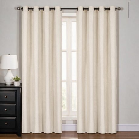 Pannello Tenda QUADRI Tono su Tono 140x290 - Preziosa Home