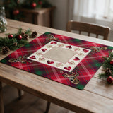Centrotavola Natalizio RUDOLPH 100x100cm - Maestri Cotonieri