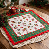 Centrotavola Natalizio JOY 100x100cm - Maestri Cotonieri