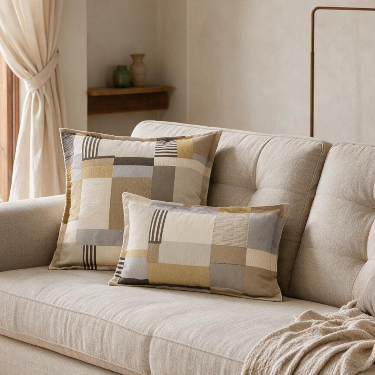 Cuscino Arredo DANTE Beige 50x50cm - Riviera