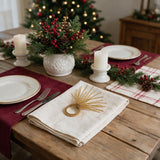 Set 4 Legatovaglioli Natalizi FRANGE - Hanna Home