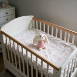 Set 3 Pezzi Baby Copertina Culla/Carrozzina con Cestino e Peluche Coordinati art. B565 - I Batuffolini