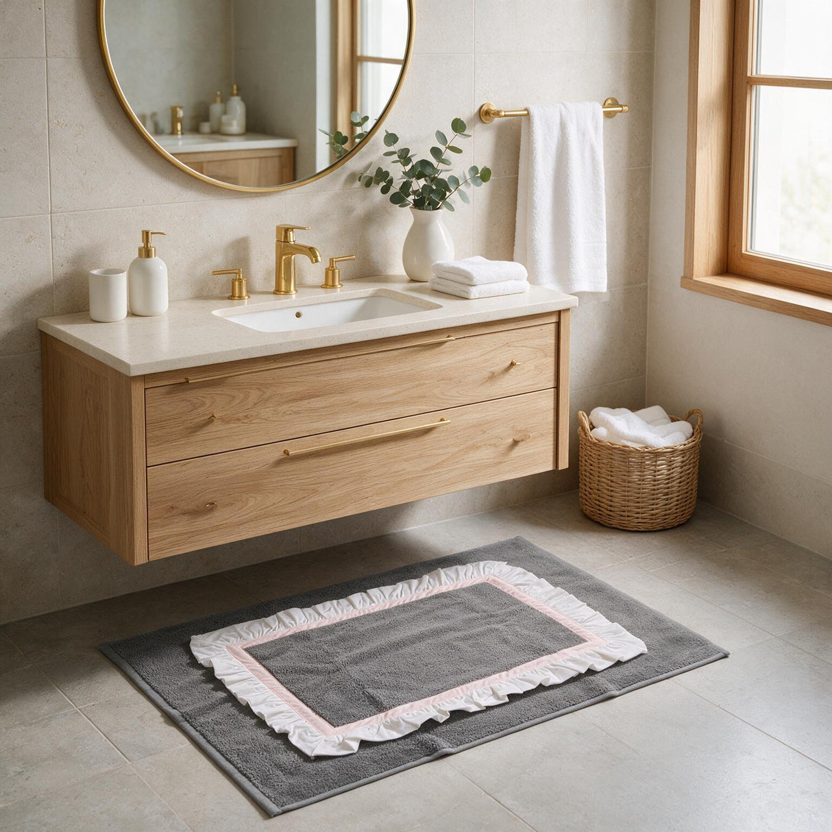 Tappeto da Bagno FRILL 50x70cm - L’Atelier17