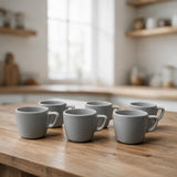 Set 6 Tazzine ECLIPSE Grigio Opaco - Excelsa