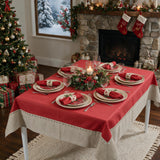 Tovaglia x6/x12 Natalizia Antimacchia Idrorepellente IKEBANA CHRISTMAS - Preziosa Luxury Home