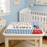 Completo lenzuola 3 pezzi culla/carrozzina Mickey & CO Mickey 100% cotone - Disney Baby