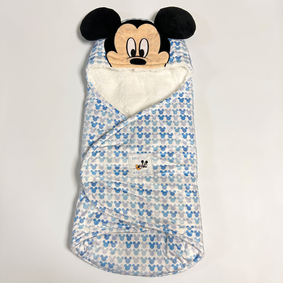 Copertina Avvolgente Mickey per Neonato con Clip Morbida e Calda - Disney Baby