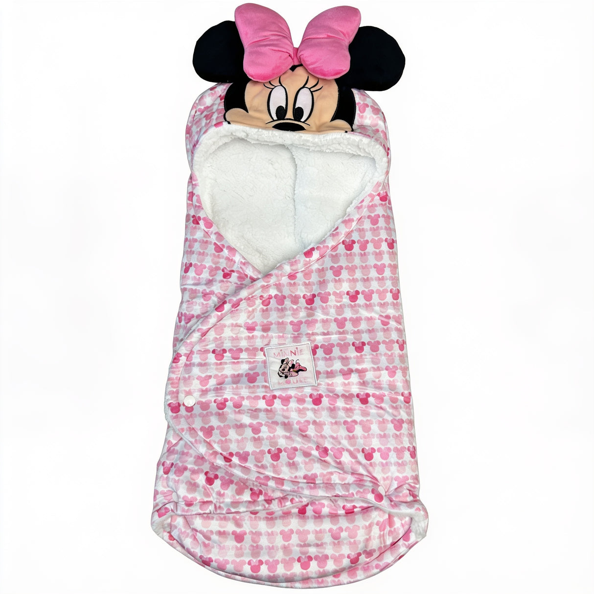 Copertina Avvolgente Minnie per Neonato con Clip Morbida e Calda - Disney Baby