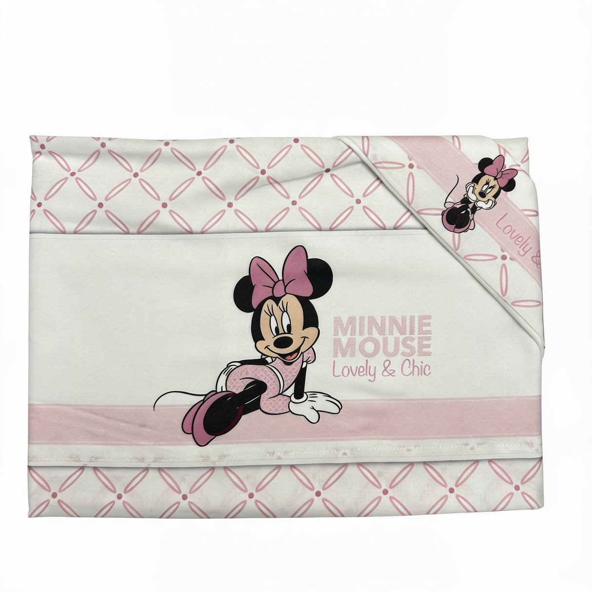 Completo lenzuola 3 pezzi culla/carrozzina Minnie 100% cotone - Disney Baby