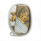 Set Bagnetto Neonato 3 Pezzi in Idrospugna Simba | Accappatoio, Manopola e Cestino - Disney Baby
