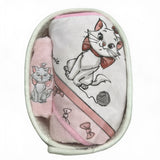 Set Bagnetto Neonato 3 Pezzi in Idrospugna Aristogatti| Accappatoio, Manopola e Cestino - Disney Baby