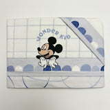 Completo lenzuola 3 pezzi culla/carrozzina Mickey "Wonder Kid" 100% cotone - Disney Baby