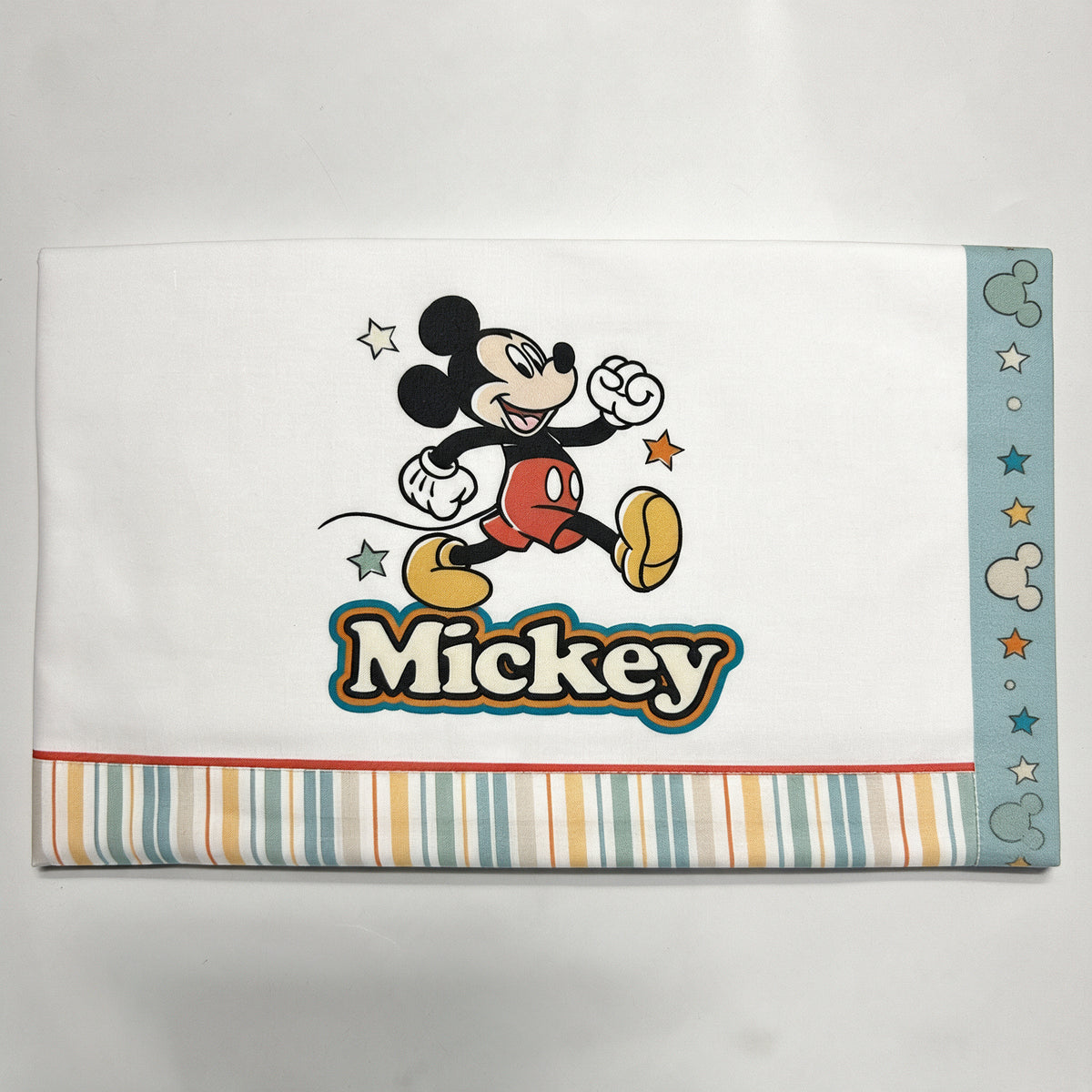Completo Lenzuola Lettino 3 Pezzi Mickey Mouse 100% Cotone - Disney Baby