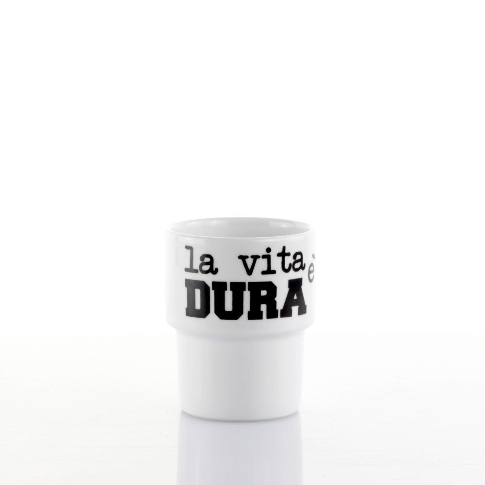 Set 2 Mug 0,30 L Graffiti La Vita Dura By Weissestal