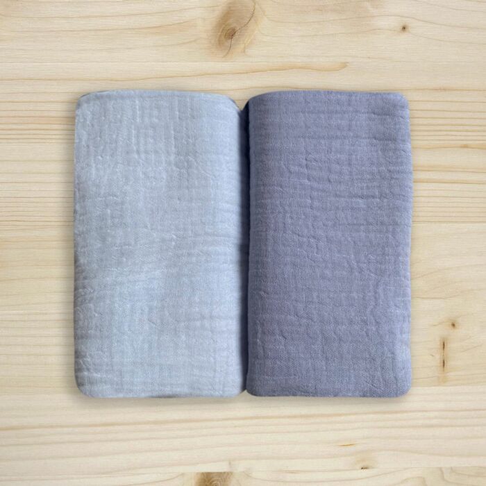 Set da 2 Mussole Nuvoletta di Cotone Soft Muslin - Maestri Cotonieri