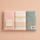 Set Asciugamani 3 Viso + 3 Ospite Ambra 100% Cotone - Maestri Cotonieri Home