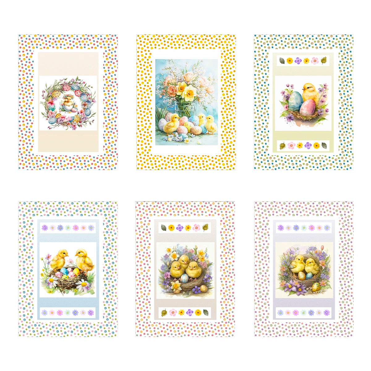 Set da 6 strofinacci Tiffany dis.2 - Vingi