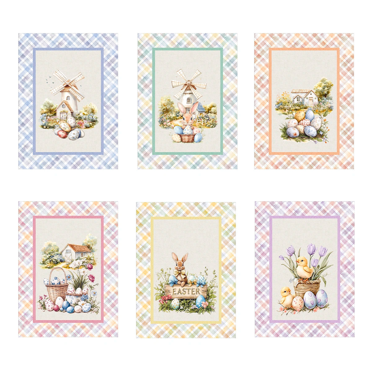 Set da 6 strofinacci Tiffany dis.5 - Vingi